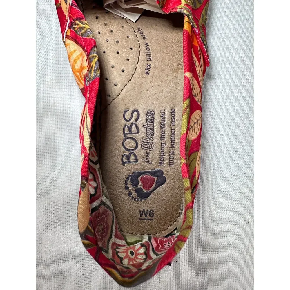 Bobs by Sketchers Woman's sz 6 Worls Botanical Gardens Close Toe Espadrille - Picture 7 of 9